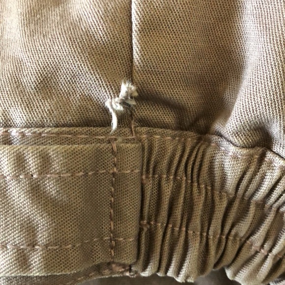 Marc Jacobs Cropped Zip Slip Pockets Elastic Bomber Like Jacket Taupe Sz S Flaw - Picture 15 of 15